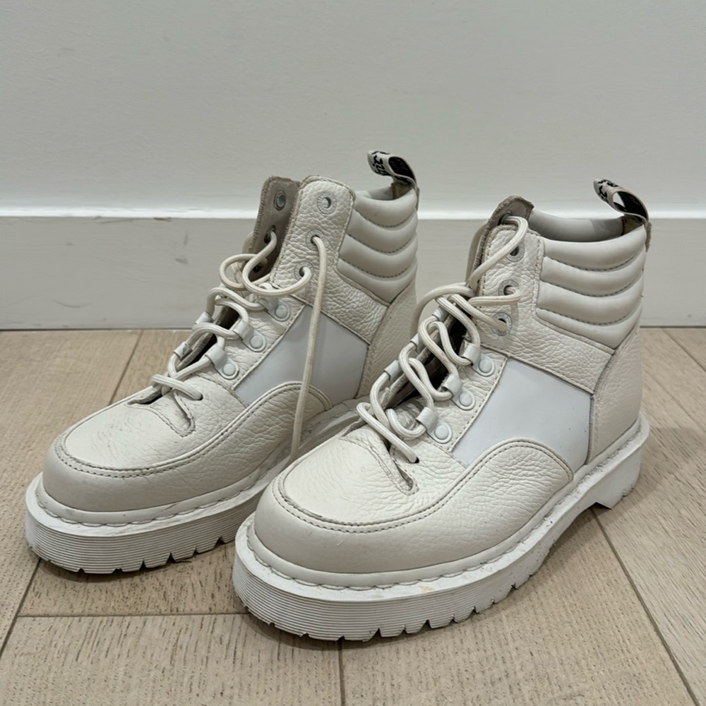Dr. Martens Zuma combat boots in white